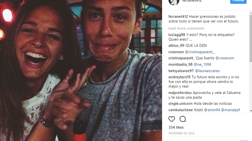 Imagen publicada por Ferran en su cuenta de Instagram