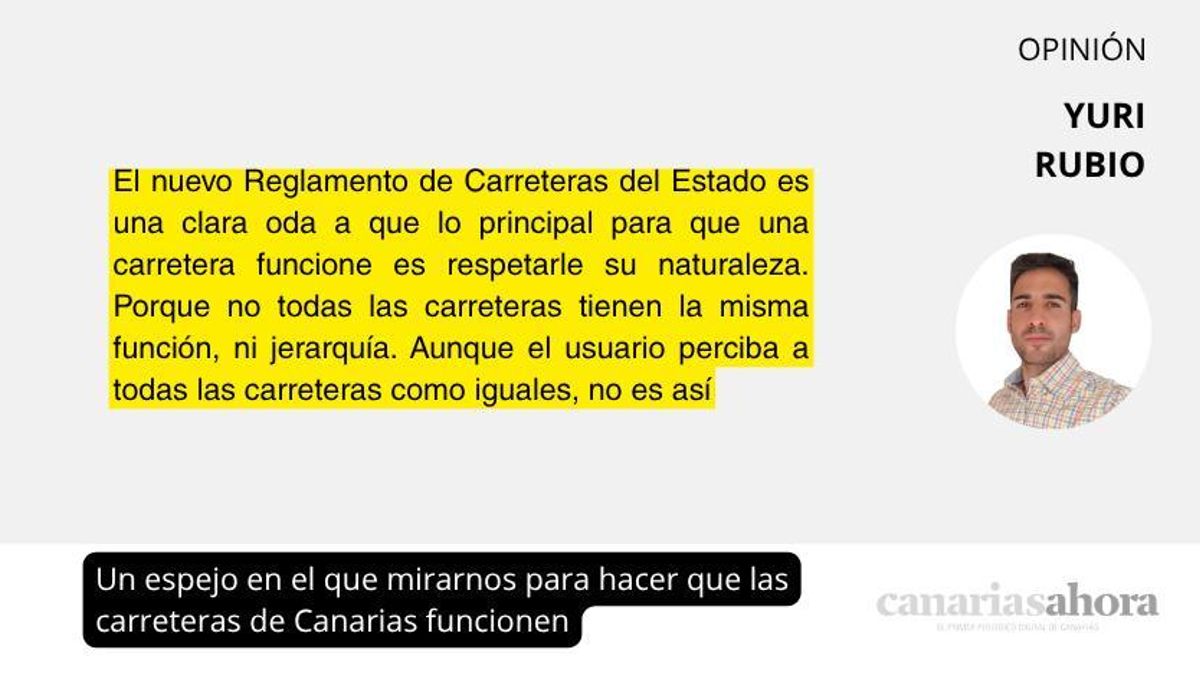 Un espejo en el que mirarnos para hacer que las carreteras de Canarias funcionen