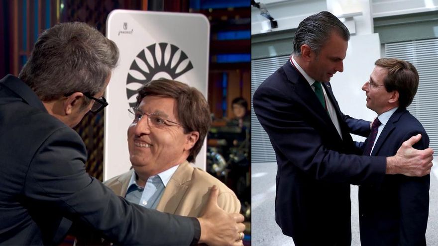 Buenafuente y Ortega Smith con el mismo gesto a Martínez-Almeida