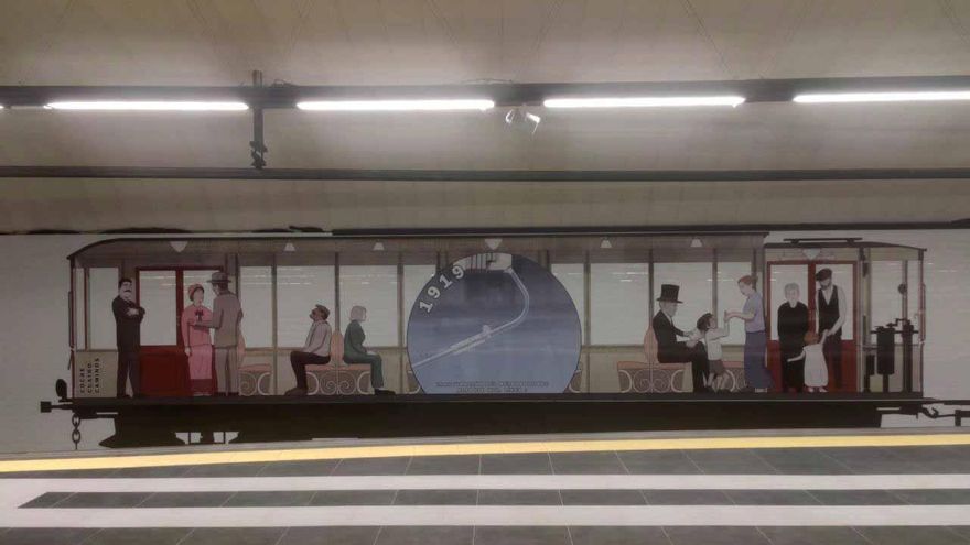 Viaje al pasado en la estación de metro de Cuatro Caminos