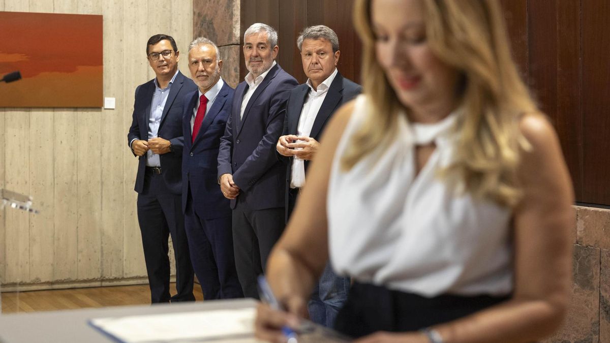 Gobierno, Canarias y Cabildo de Tenerife sellan un protocolo para impulsar los trenes en la isla