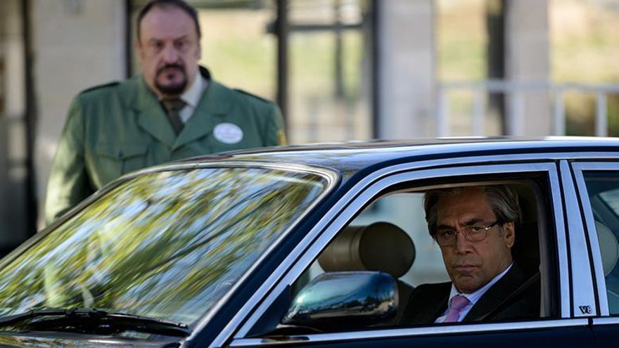 Fernando Albizu y Javier Bardem en 'El buen patrón'