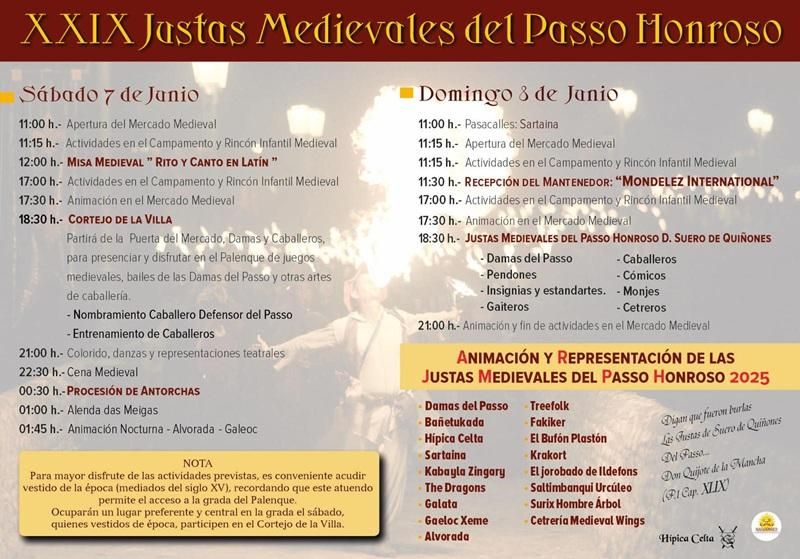 Justas de Hospital de Órbigo: programa del año 2025.