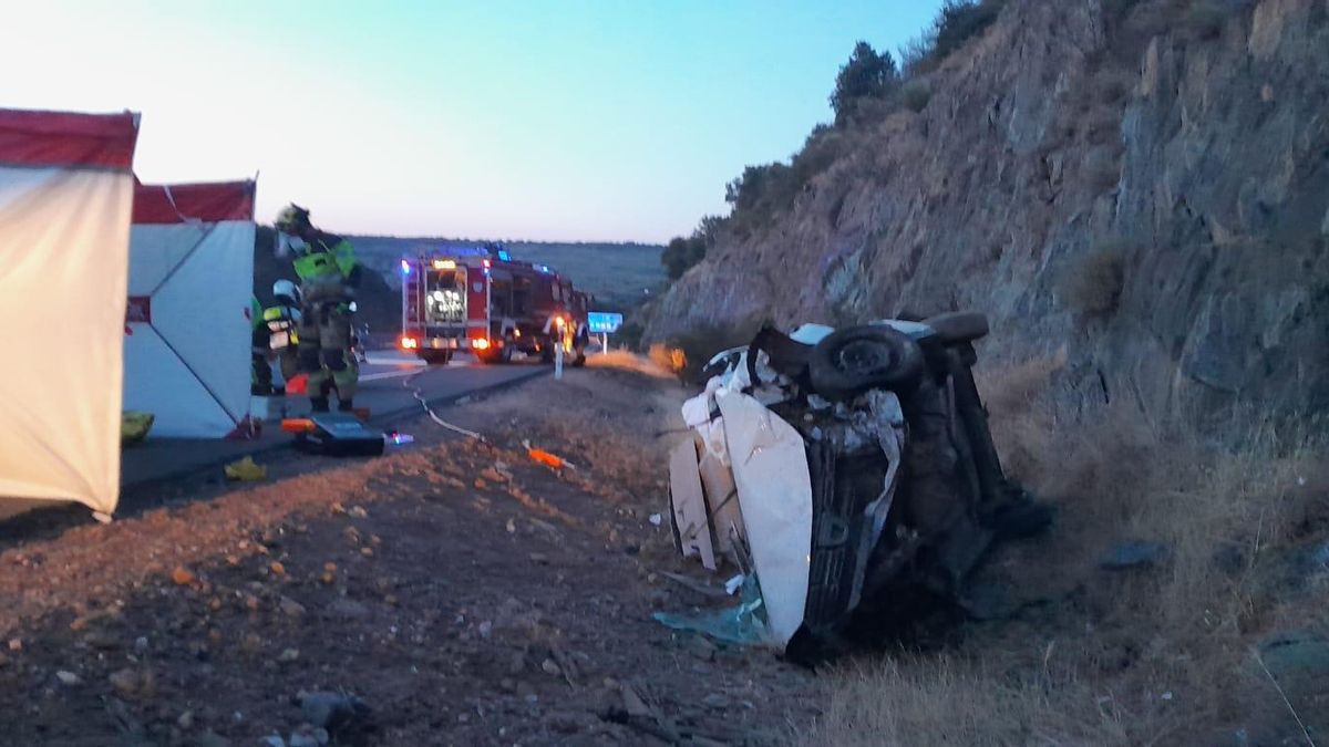 Los bomberos del SEPEI de la Diputación de Cáceres intervinieron en la excarcelación de la víctima