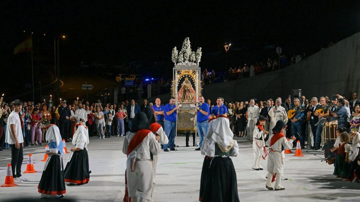 Villa de Mazo recibe "la histórica visita" de la Virgen de Las Nieves
