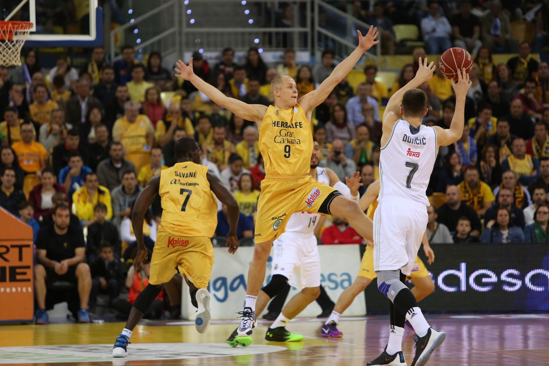 Partido entre el Herbalife Gran Canaria y el Real Madrid. (Alejandro Ramos).