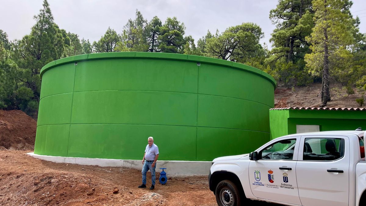 La Villa de Garafía cuenta con un nuevo depósito regulador en Santo Domingo