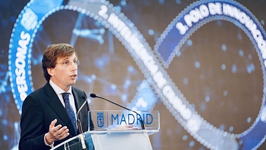 José Luis Martínez-Almeida, alcalde de Madrid, en la presentación de Madrid Digital.