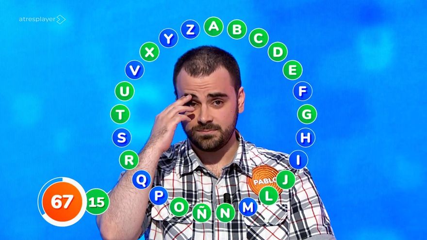 Pablo Díaz ganó el torneo de 'Pasapalabra' contra una rival conocida, con tres letras en duda y un premio mucho menor