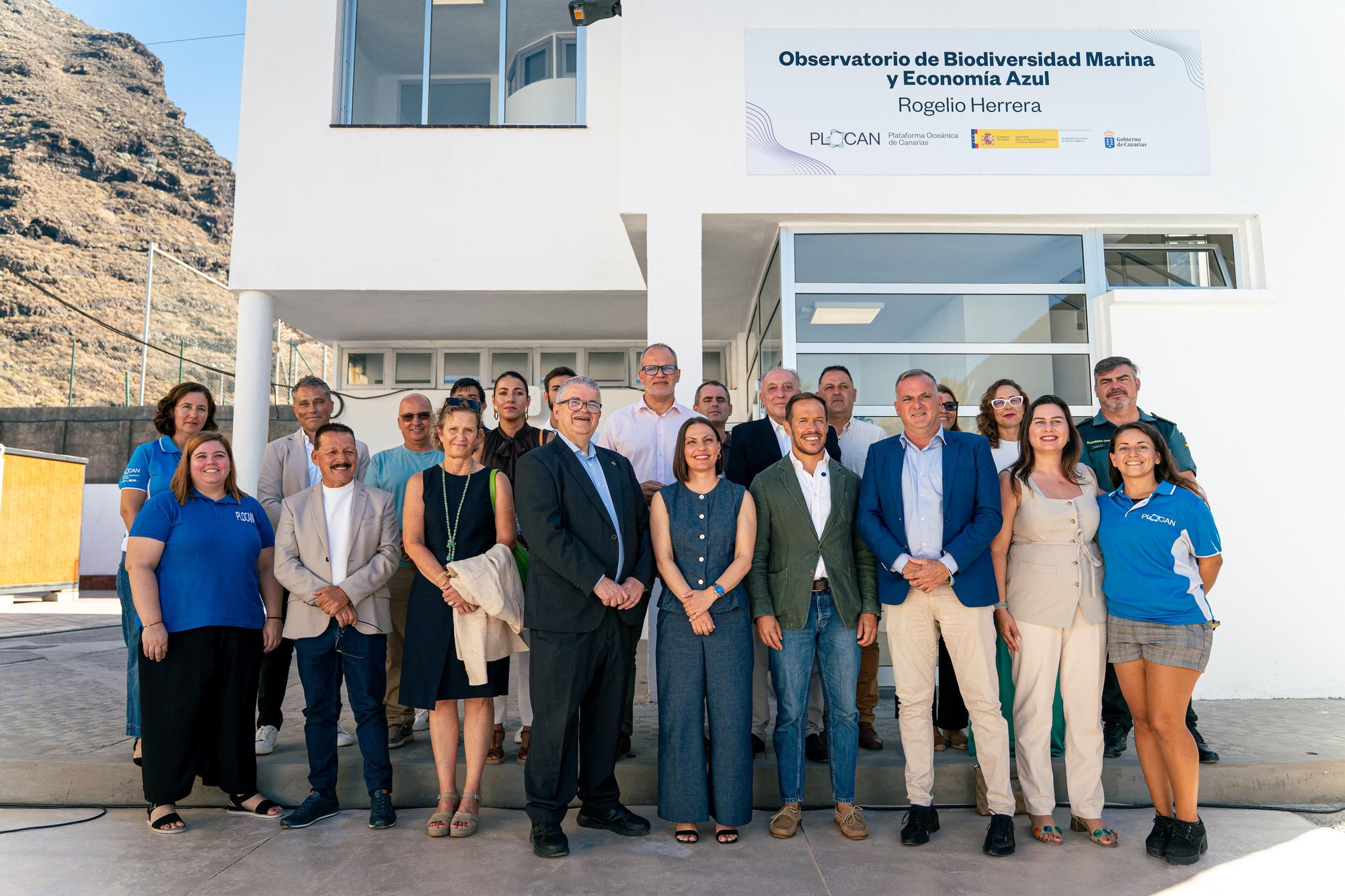 Inauguración del Observatorio de Biodiversidad Marina y Economía Azul (Becomar) ‘Rogelio Herrera’, este jueves, en el Puerto de Tazacorte.