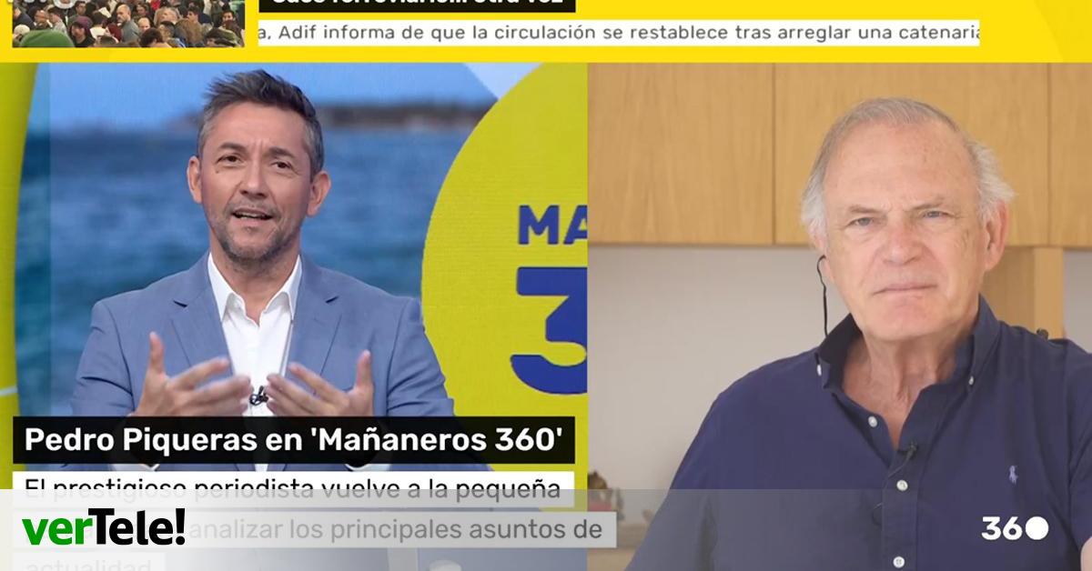 Pedro Piqueras reaparece en RTVE como analista de  Mañaneros 360  sobre la inmigración:  Lo llamo el virus del odio 