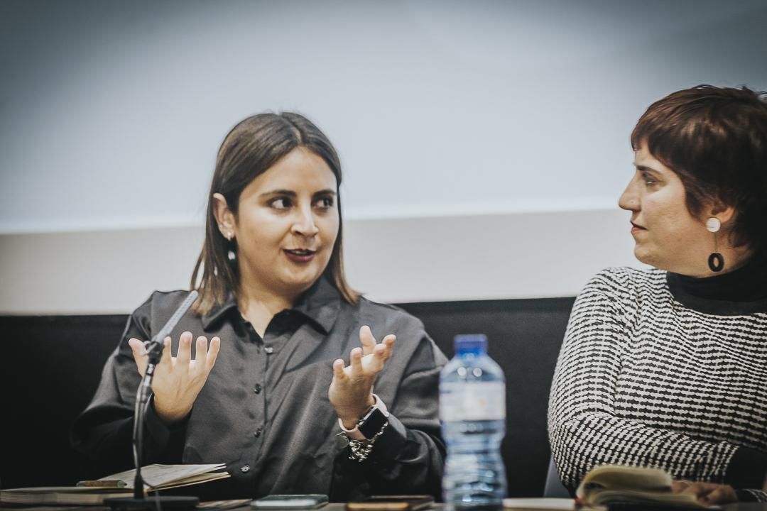 La directora de operaciones de Maldita.es, Ximena Villagrán Barillas en el coloquio sobre las fake news