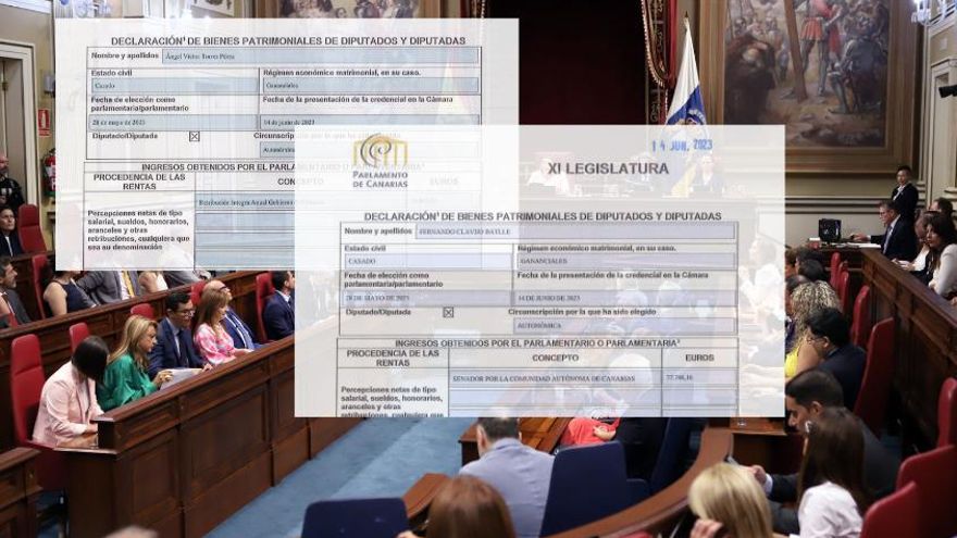 Del sueldo de senador de Clavijo al medio millón de un diputado de Vox: el patrimonio declarado en el Parlamento