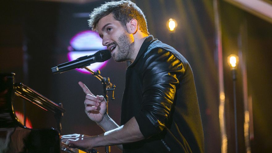 Pablo Alborán fue una de las estrellas invitadas en la final de OT 2017