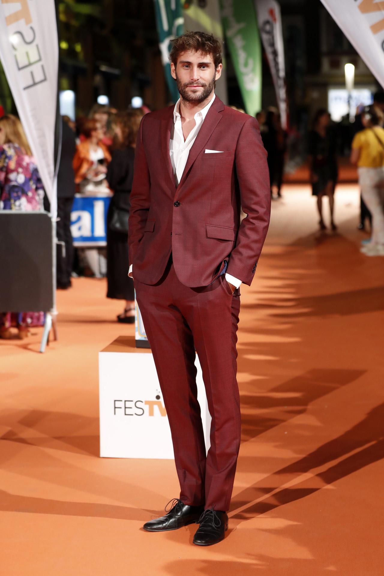 Llorenç González  en la alfombra naranja del FesTVal 2018
