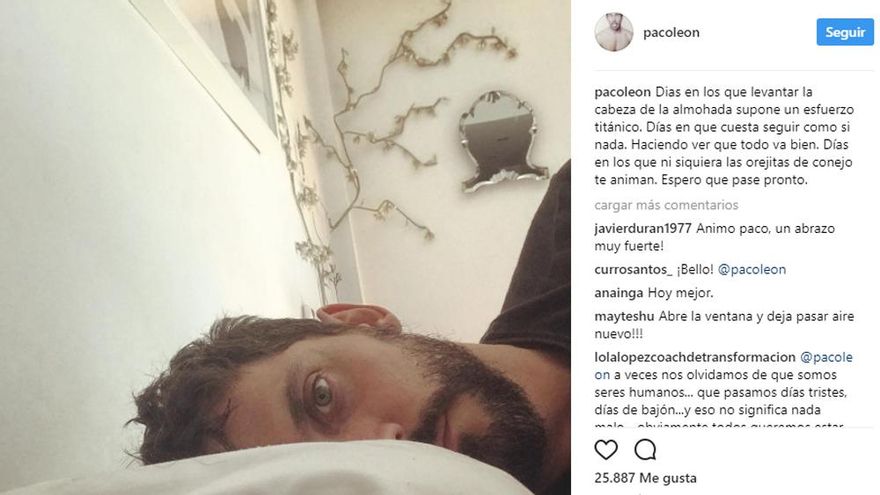 El mensaje de Paco León que alertó a sus seguidores en Instagram