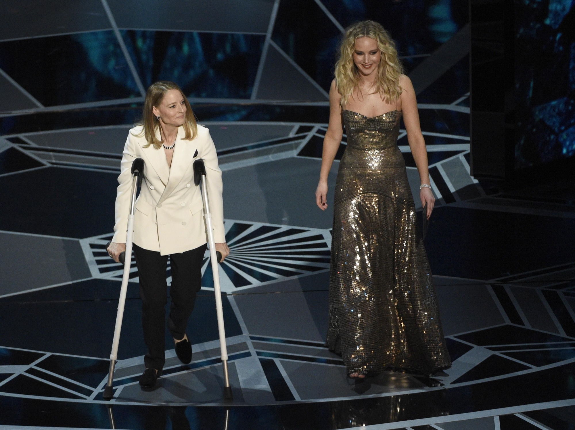 Jodie Foster y Jennifer Lawrence en los Oscar 2018