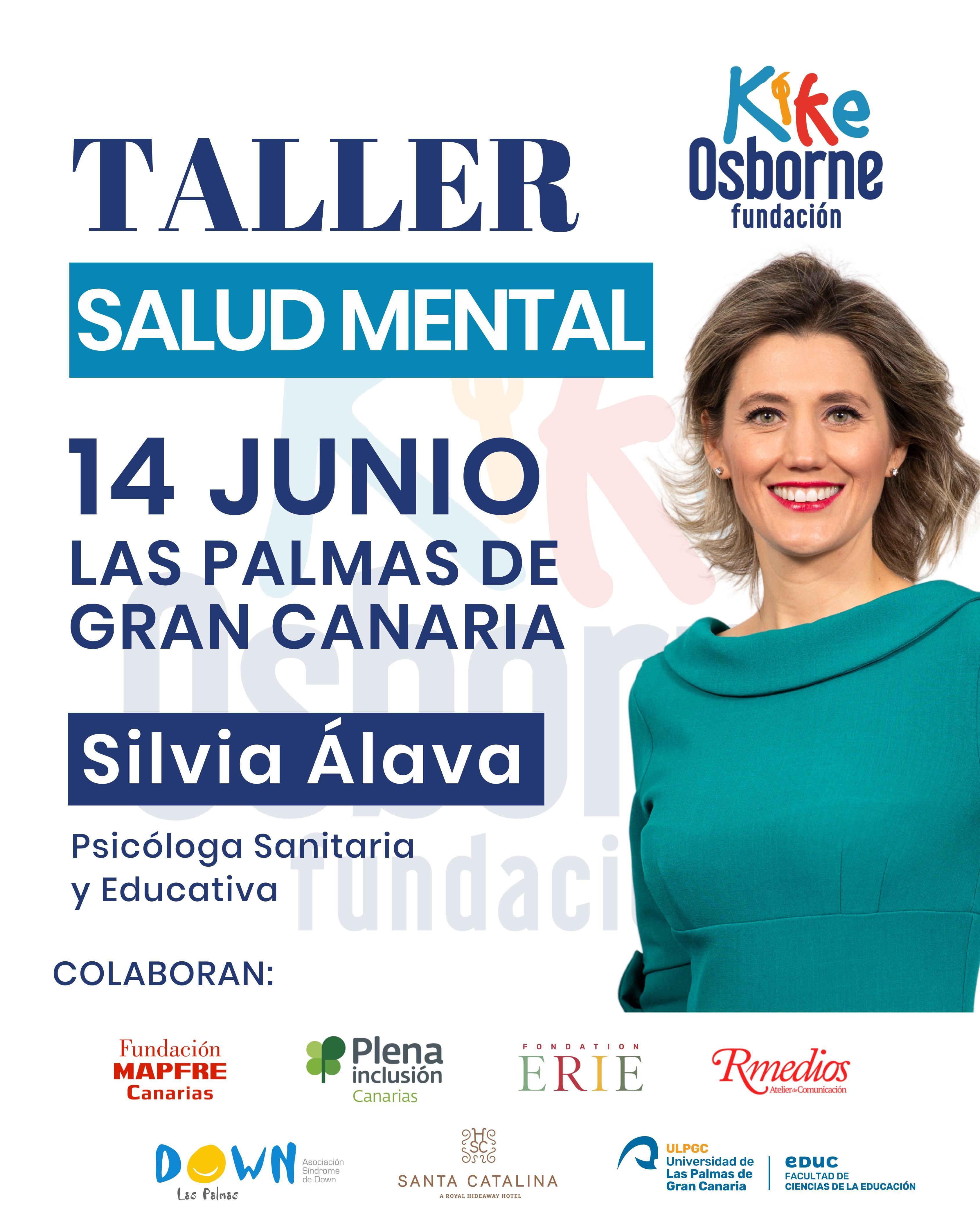 Cartel de las jornadas de la Kike Osborne Fundación en colaboración con Fundación MAPFRE.