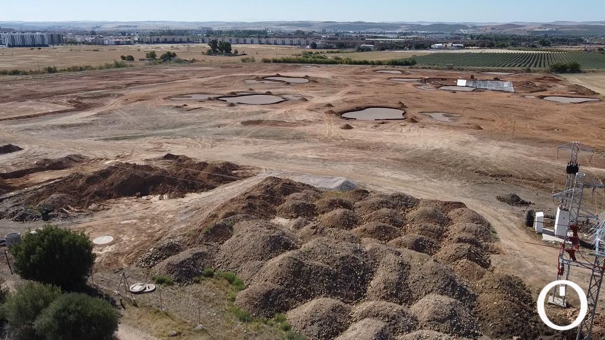 Obras de construcción del nuevo campo de golf en Casilla del Aire
