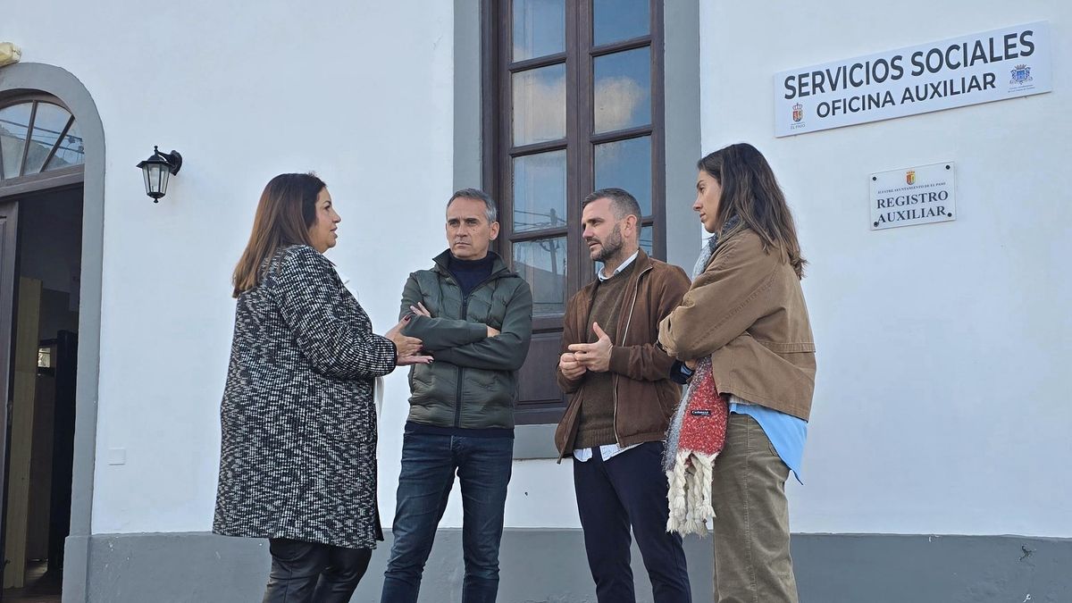 El Paso y Los Llanos de Aridane amplían la atención social en Las Manchas con una oficina auxiliar en la Casa Camineros
