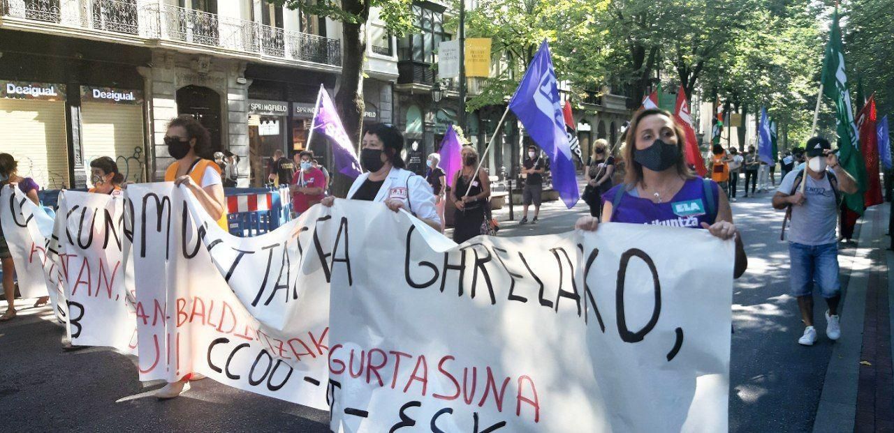La huelga educativa en Euskadi, en imágenes