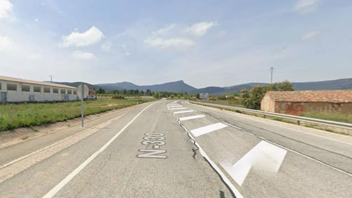Dos personas mueren en un accidente de tráfico en la N-330 en la provincia de Teruel