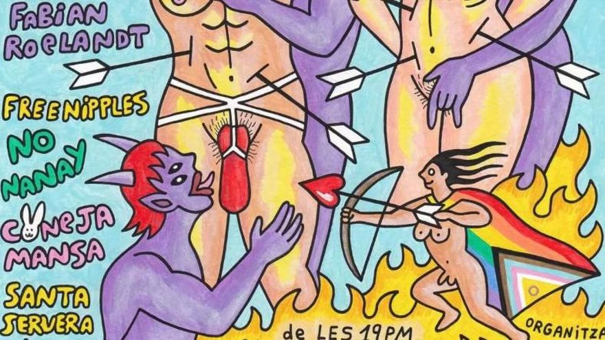 La Justicia inadmite la querella de Vox y Abogados Cristianos contra el cartel de un santo con una sobrasada como pene