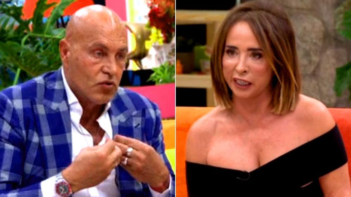 María Patiño y Kiko Matamoros viven un nuevo enganchón en 'La familia de la tele': "De momento soy la presentadora"