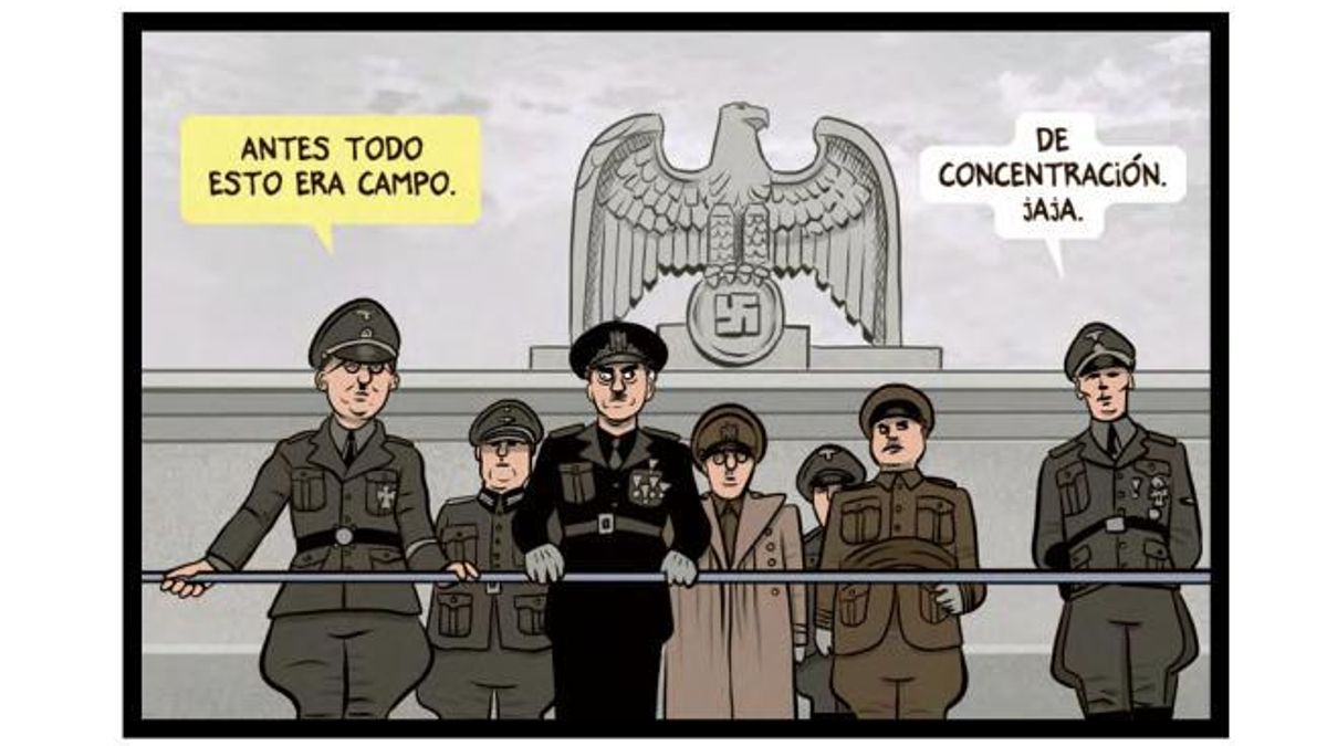 Una de las viñetas de Pedro Vera en 'Francofacts' (Pasado & Presente, 2025)