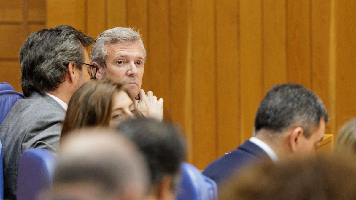 El presidente de la Xunta, Alfonso Rueda, en la sesión de control del 20 de mayo de 2026