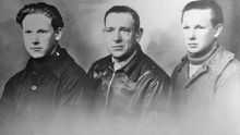 Ramiro Santisteban (derecha), junto a su padre, Nicasio, y a su hermano Manuel. La foto está tomada en Francia, antes de la II Guerra Mundial.