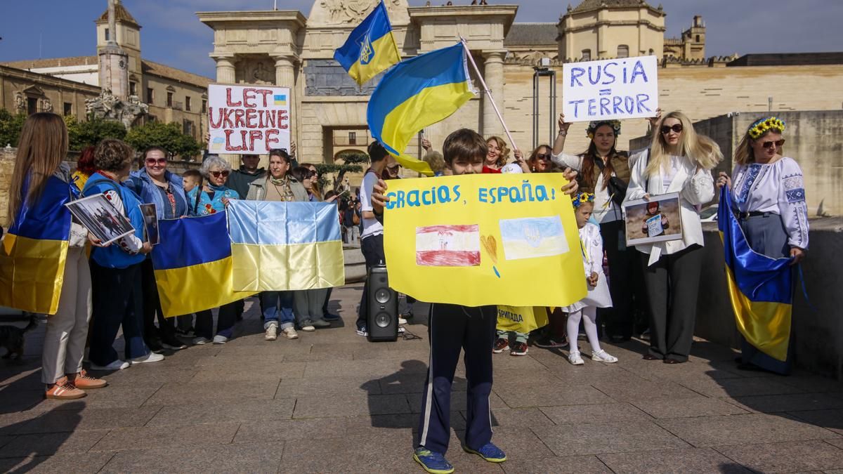 Manifestación y marcha solidaria en favor del pueblo ucraniano
