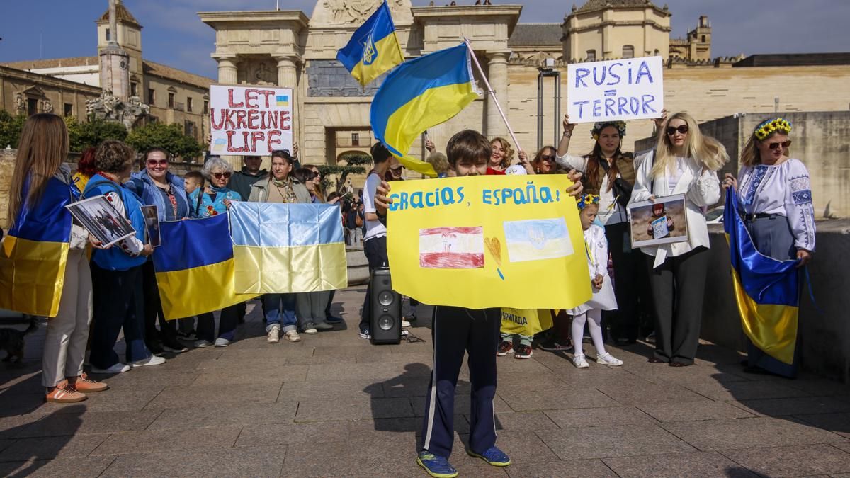 Manifestación y marcha solidaria en favor del pueblo ucraniano