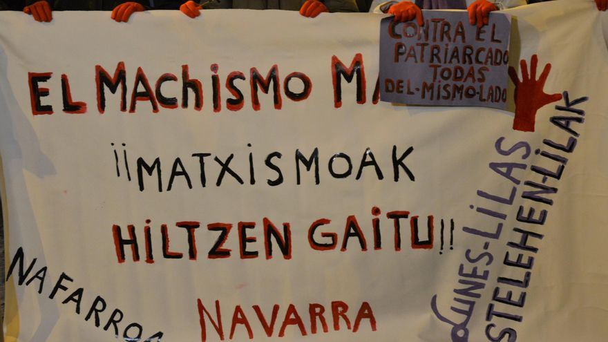 Concentración en Pamplona en repulsa al crimen machista de Sara Pina