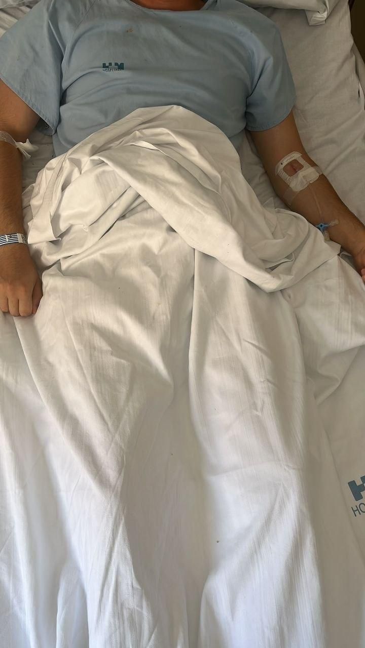 El hijo de Joaquín, ingresado después de la agresión sufrida.