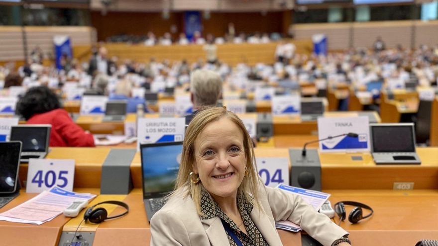 La consejera de Presidencia, Isabel Urrutia, en Bruselas