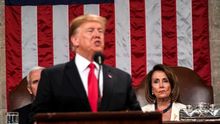 La presidenta de la Cámara de Representantes de EEUU, Nancy Pelosi, y el presidente del país, Donald Trump