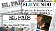 Titulares de El País y El Mundo