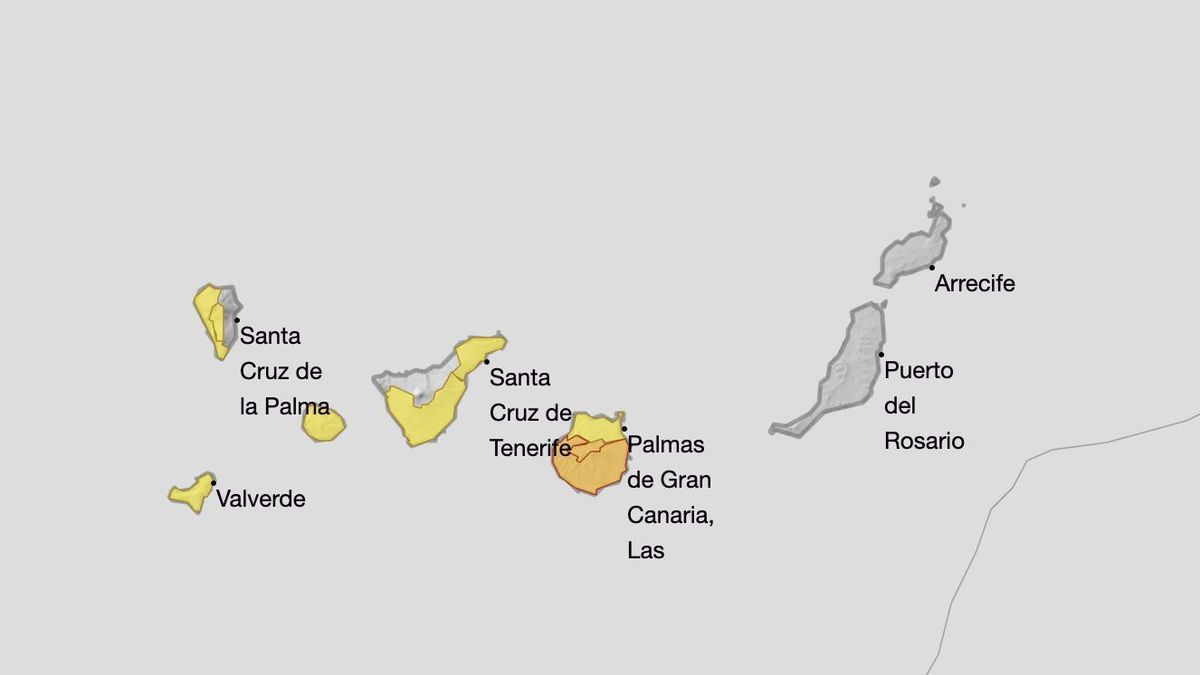 La Aemet activa avisos naranjas y amarillos por altas temperaturas en Canarias