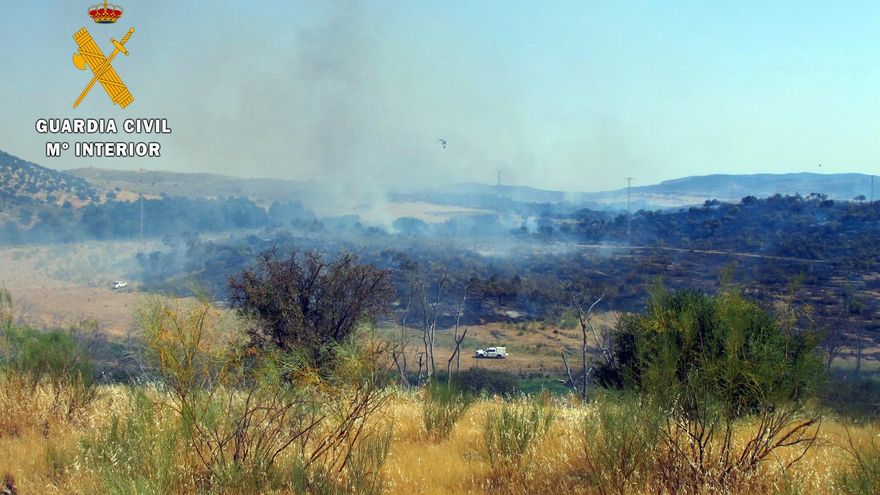Una cosechadora sin los medios antiincendios exigidos causó un fuego de 431 hectáreas en Fuente Maestre