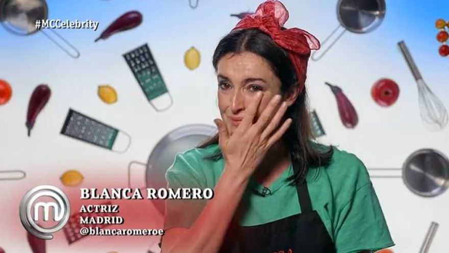 Blanca Romero se derrumbó en 'MasterChef Celebrity': "Me gusta mirarme y decir 'no estás tan acabada'"