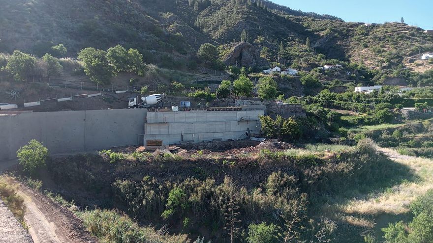 El Cabildo prepara la apertura de la carretera de La Culata, en Tejeda, tras dos meses de reparaciones por Therese