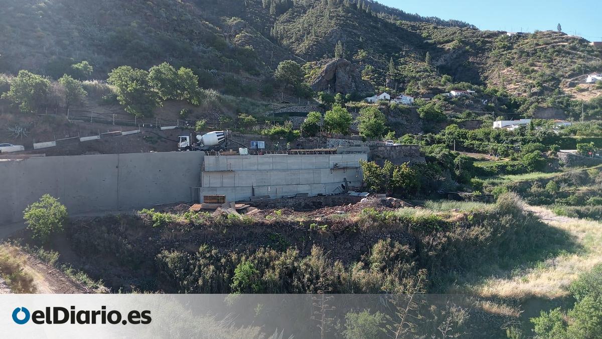 El Cabildo prepara la apertura de la carretera de La Culata, en Tejeda, tras dos meses de reparaciones por Therese