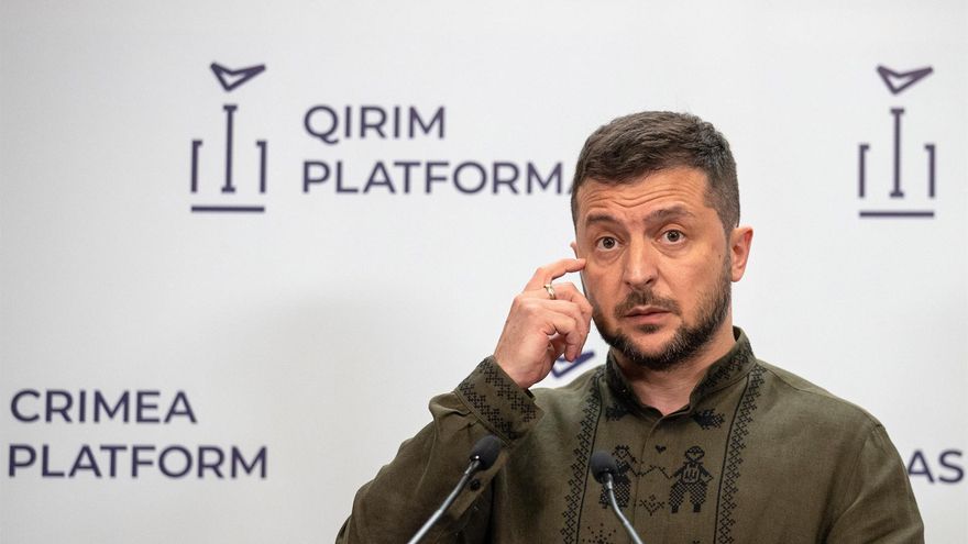 El presidente de Ucrania, Volodímir Zelenski.