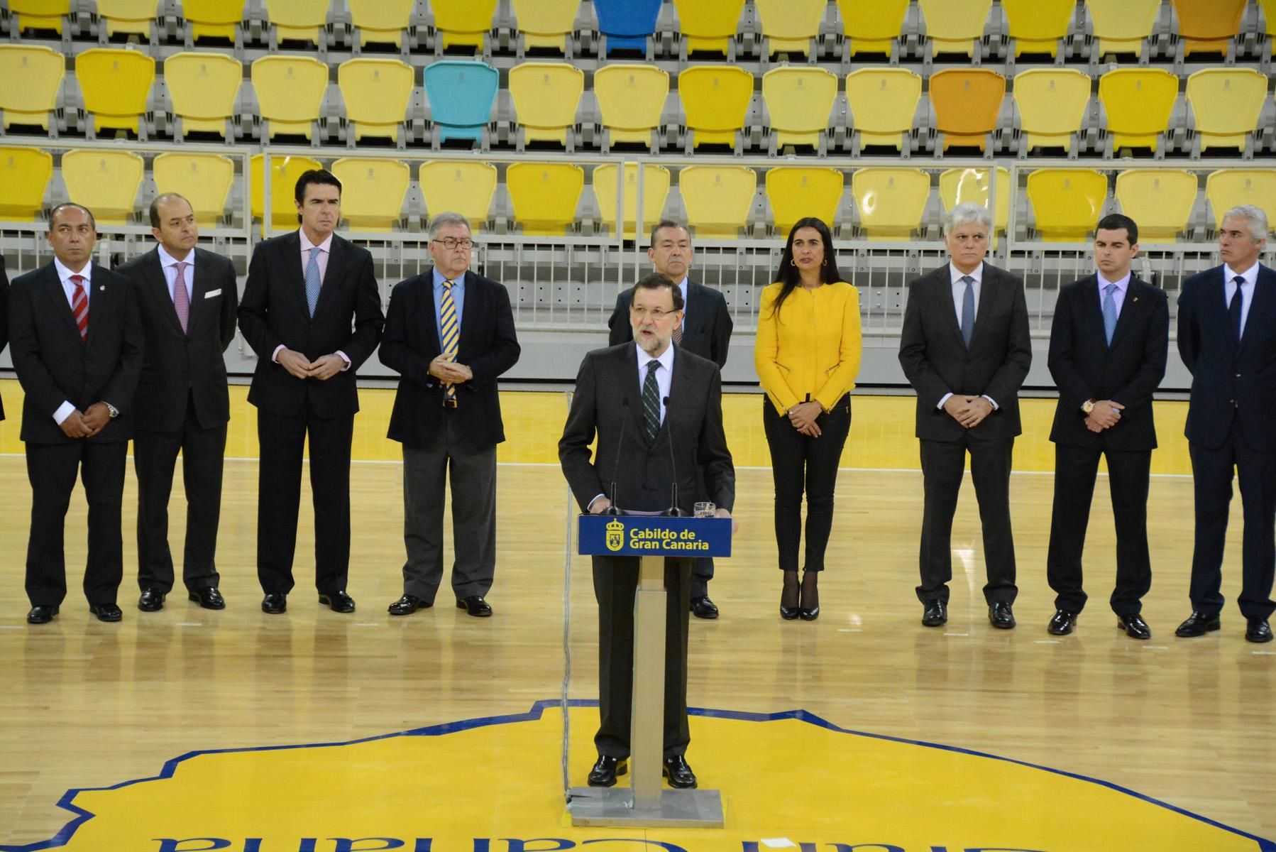 Discurso de Rajoy en la inauguración del Gran Canaria Arena. ACFI PRESS