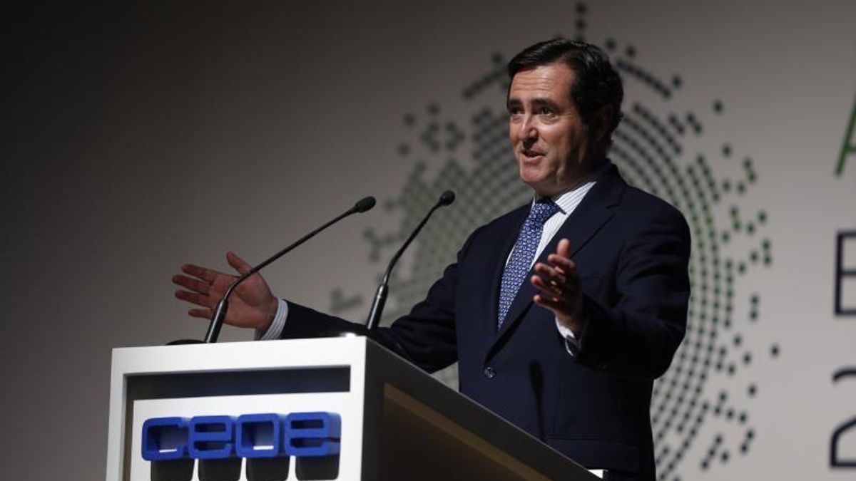 El presidente de la CEOE, Antonio Garamendi.