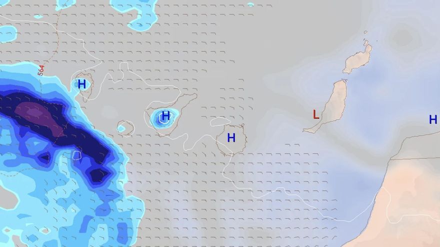 Canarias declara la alerta por lluvias en El Hierro y mantiene a La Palma en prealerta