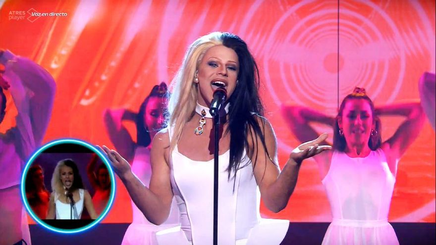 Agoney, a por la final de 'Tu cara me suena' imitando a Mónica Naranjo: "Ha sido el reto más complicado"