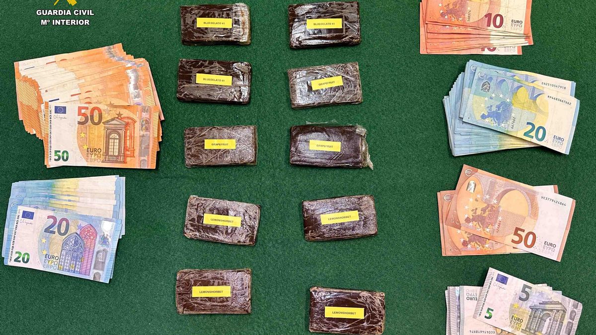 Droga y dinero incautado en una casa de Sojuela