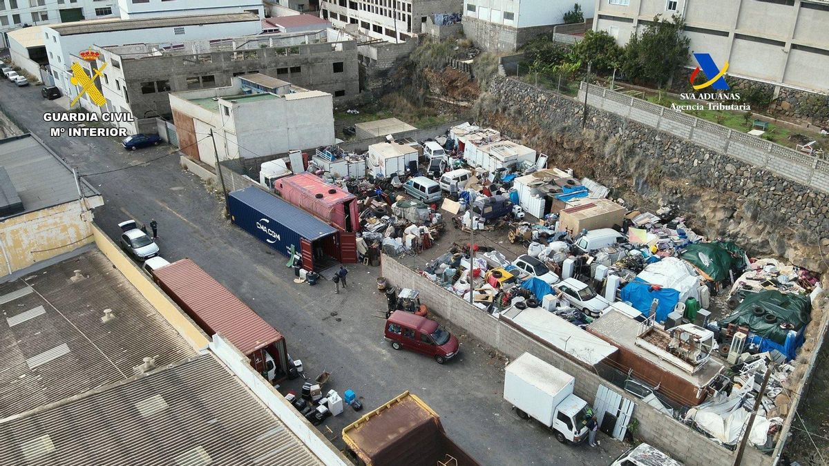 Detenidas 32 personas por el envío ilegal de 650 toneladas de residuos peligrosos desde Canarias a África